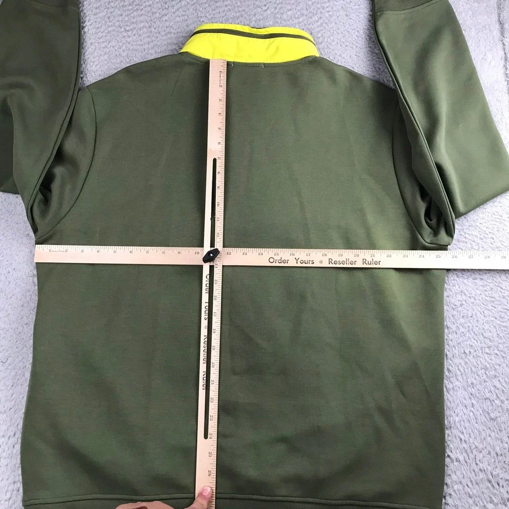 Polo Ralph Lauren Hooded 1/4 Zip Water-Repellent Hybrid Sweatshirt Mens XL Green